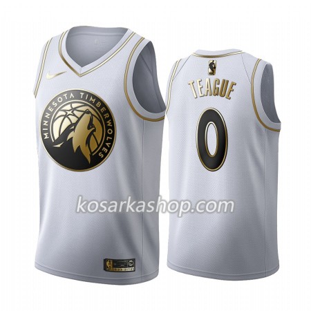 Dres Minnesota Timberwolves Jeff Teague 0 Nike 2019-20 Bijela Golden Edition Swingman